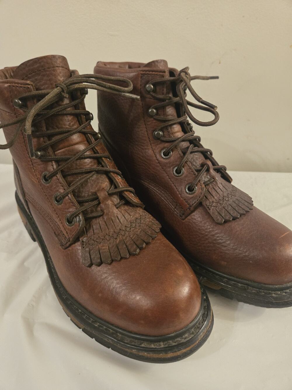 Rocky 4716 Women’s Leather Lace-Up Boots Size 7M – Brown